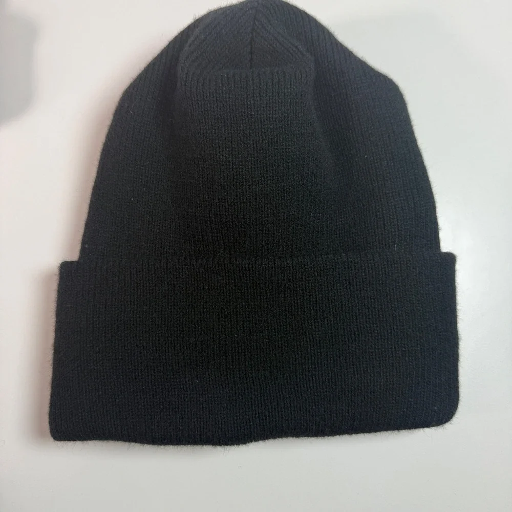 Vintage Coca Cola Beanie Hat Black Knit Logo Winter Cap Streetwear Casual Unisex